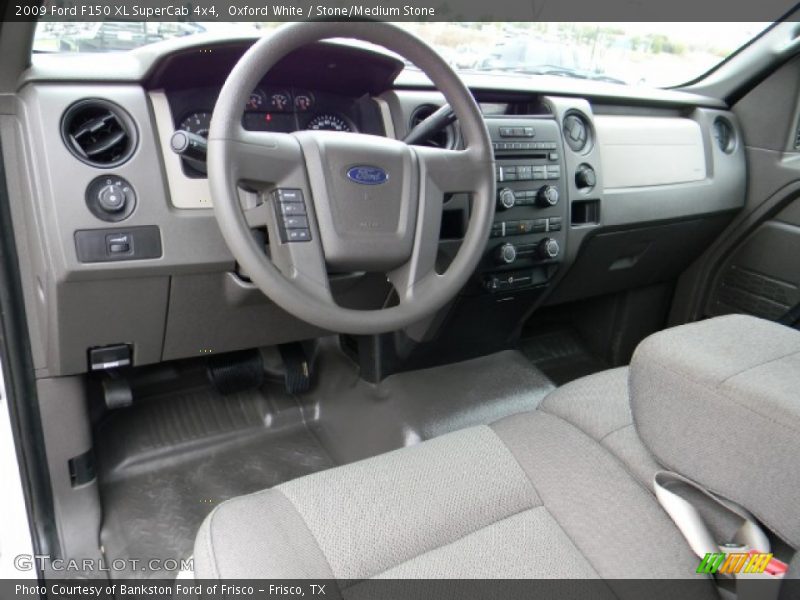 Oxford White / Stone/Medium Stone 2009 Ford F150 XL SuperCab 4x4