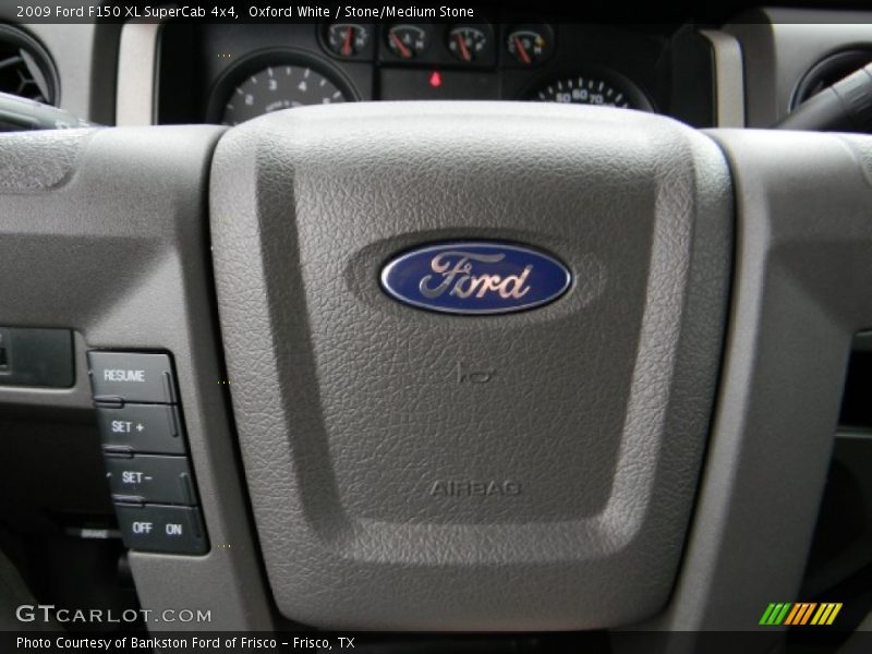 Oxford White / Stone/Medium Stone 2009 Ford F150 XL SuperCab 4x4