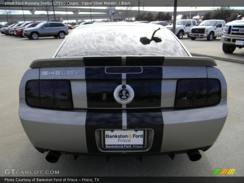 Vapor Silver Metallic / Black 2008 Ford Mustang Shelby GT500 Coupe
