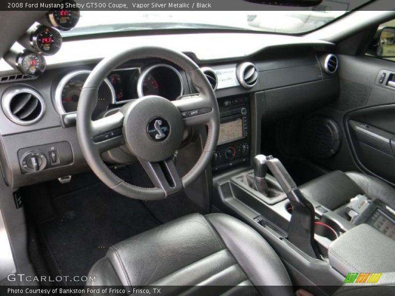 Vapor Silver Metallic / Black 2008 Ford Mustang Shelby GT500 Coupe