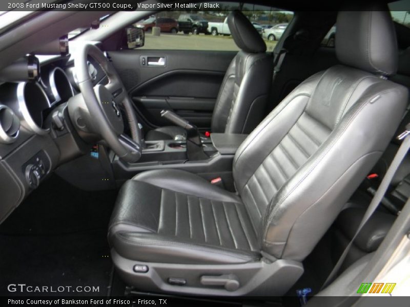 Vapor Silver Metallic / Black 2008 Ford Mustang Shelby GT500 Coupe