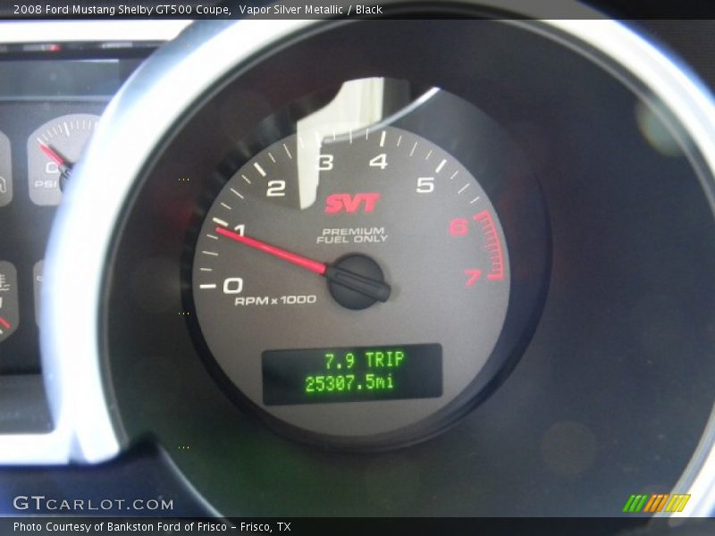 Vapor Silver Metallic / Black 2008 Ford Mustang Shelby GT500 Coupe