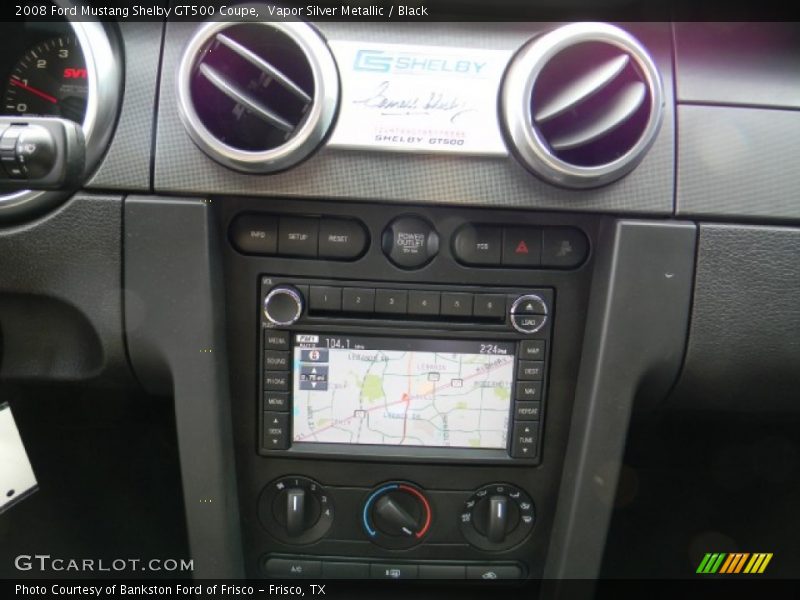 Vapor Silver Metallic / Black 2008 Ford Mustang Shelby GT500 Coupe