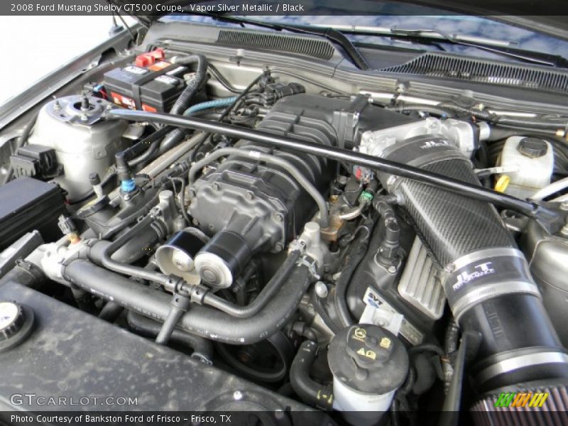 Vapor Silver Metallic / Black 2008 Ford Mustang Shelby GT500 Coupe