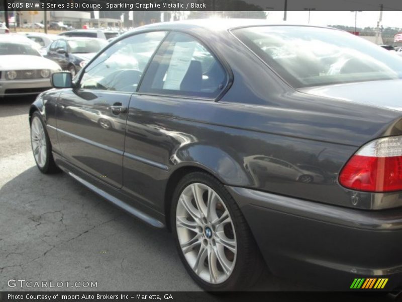 Sparkling Graphite Metallic / Black 2005 BMW 3 Series 330i Coupe