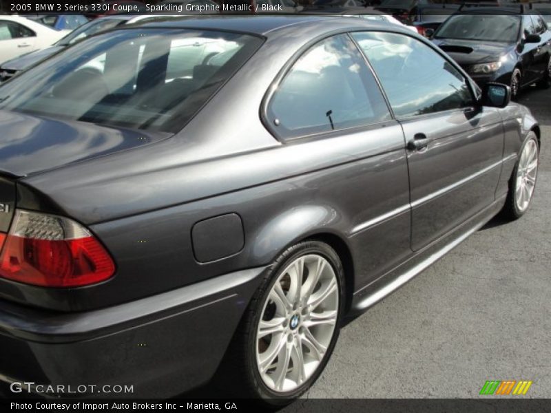 Sparkling Graphite Metallic / Black 2005 BMW 3 Series 330i Coupe
