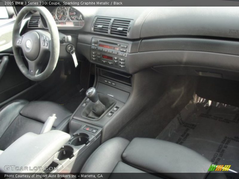 Sparkling Graphite Metallic / Black 2005 BMW 3 Series 330i Coupe