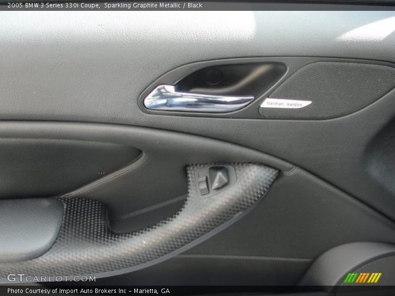 Sparkling Graphite Metallic / Black 2005 BMW 3 Series 330i Coupe
