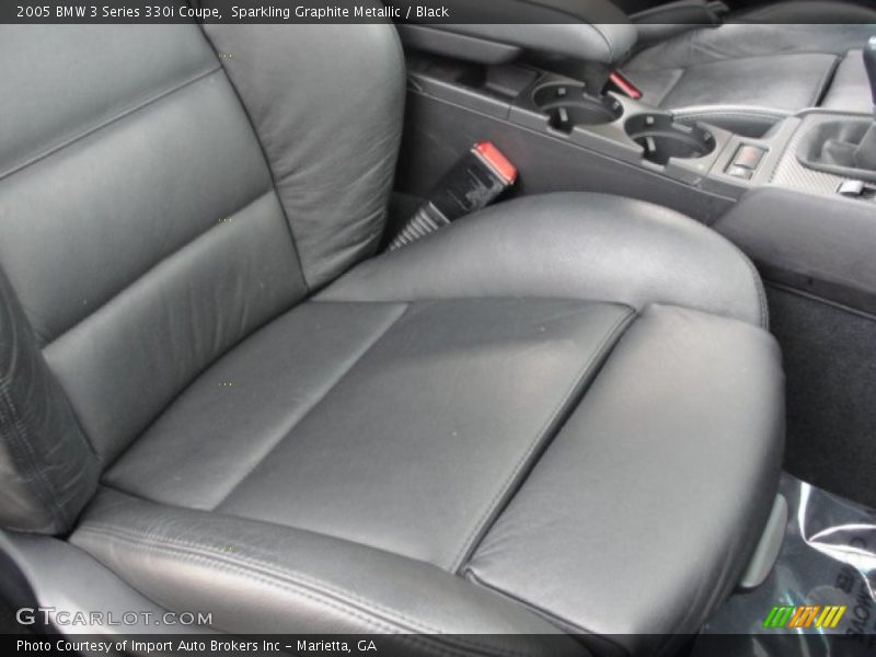 Sparkling Graphite Metallic / Black 2005 BMW 3 Series 330i Coupe