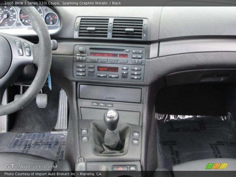 Sparkling Graphite Metallic / Black 2005 BMW 3 Series 330i Coupe