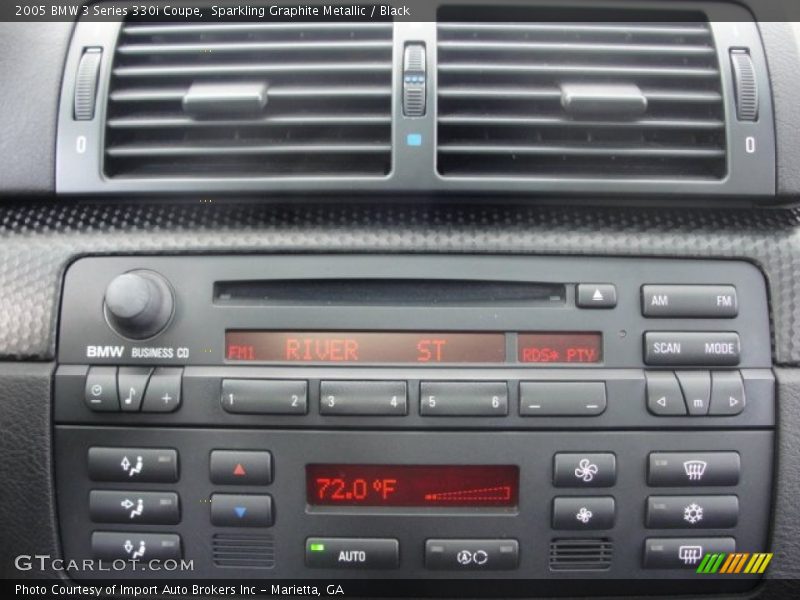 Sparkling Graphite Metallic / Black 2005 BMW 3 Series 330i Coupe