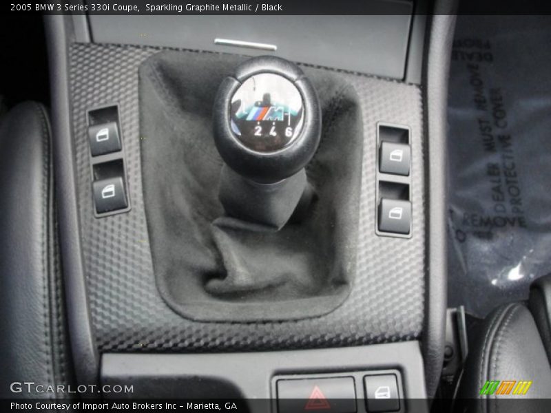 Sparkling Graphite Metallic / Black 2005 BMW 3 Series 330i Coupe