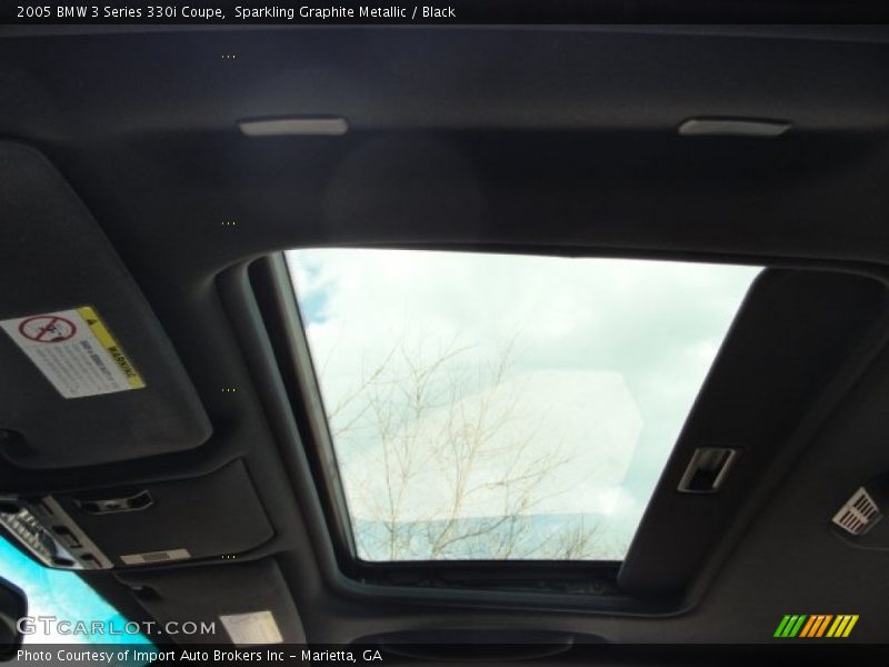 Sparkling Graphite Metallic / Black 2005 BMW 3 Series 330i Coupe