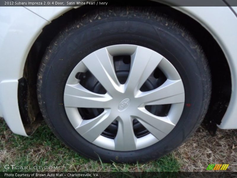 Satin White Pearl / Ivory 2012 Subaru Impreza 2.0i 4 Door