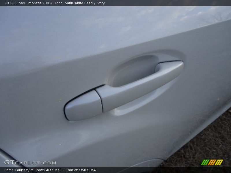 Satin White Pearl / Ivory 2012 Subaru Impreza 2.0i 4 Door