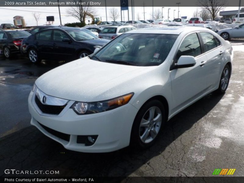 Premium White Pearl / Ebony 2009 Acura TSX Sedan