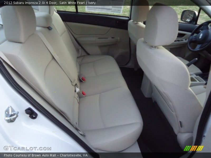 Satin White Pearl / Ivory 2012 Subaru Impreza 2.0i 4 Door