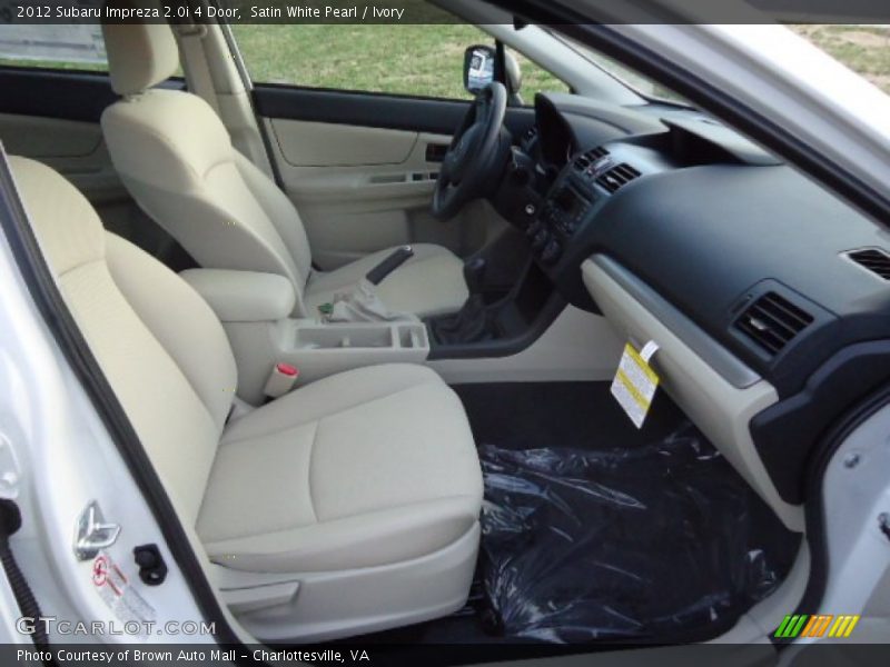 Satin White Pearl / Ivory 2012 Subaru Impreza 2.0i 4 Door