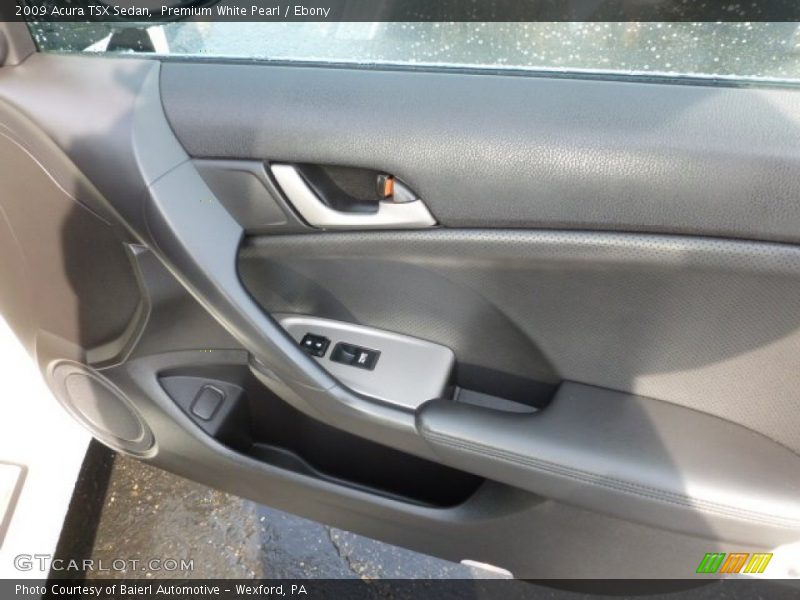 Premium White Pearl / Ebony 2009 Acura TSX Sedan