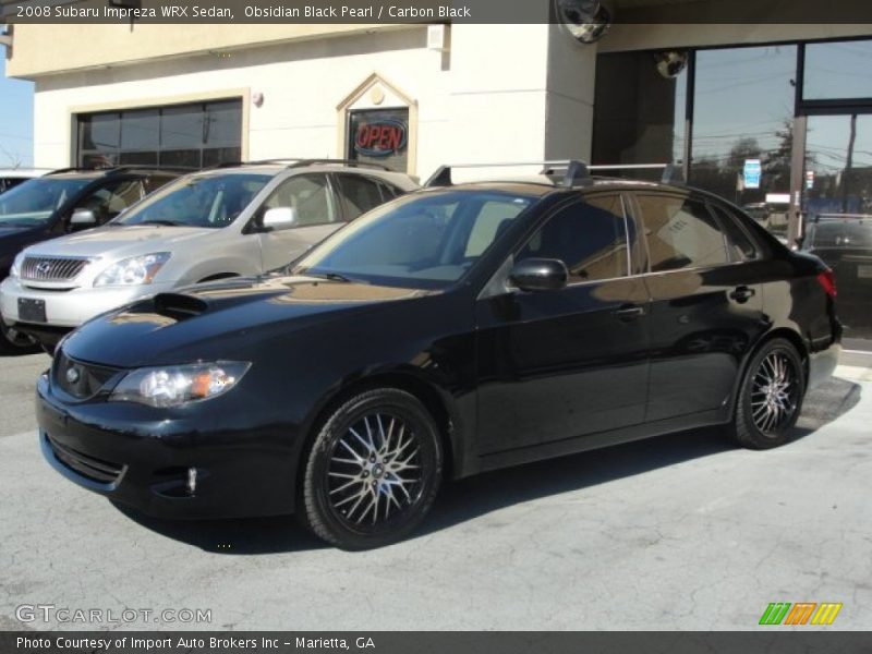 Obsidian Black Pearl / Carbon Black 2008 Subaru Impreza WRX Sedan