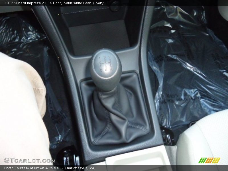 Satin White Pearl / Ivory 2012 Subaru Impreza 2.0i 4 Door