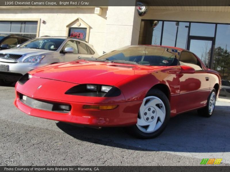 Bright Red / Gray 1996 Chevrolet Camaro Coupe