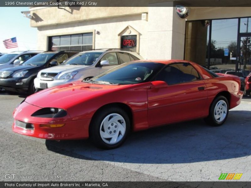 Bright Red / Gray 1996 Chevrolet Camaro Coupe