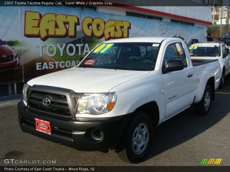 Super White / Graphite Gray 2007 Toyota Tacoma Regular Cab