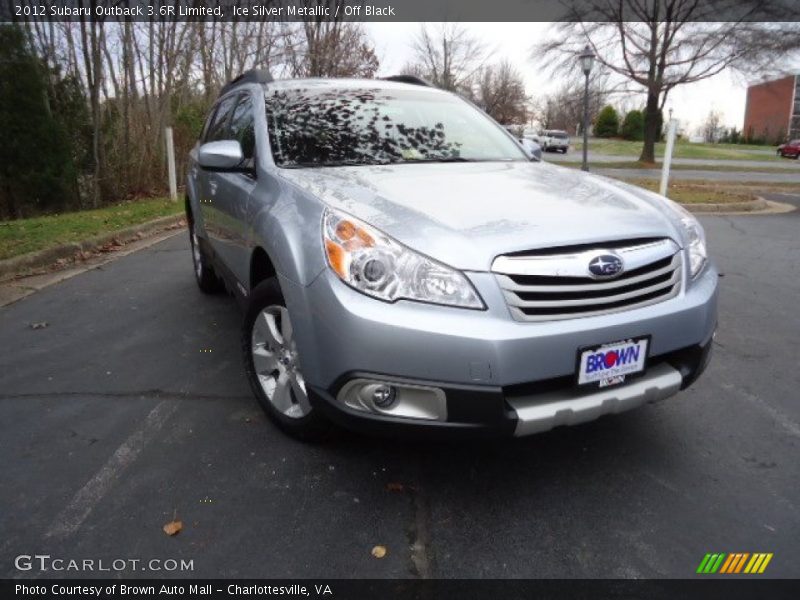 Ice Silver Metallic / Off Black 2012 Subaru Outback 3.6R Limited