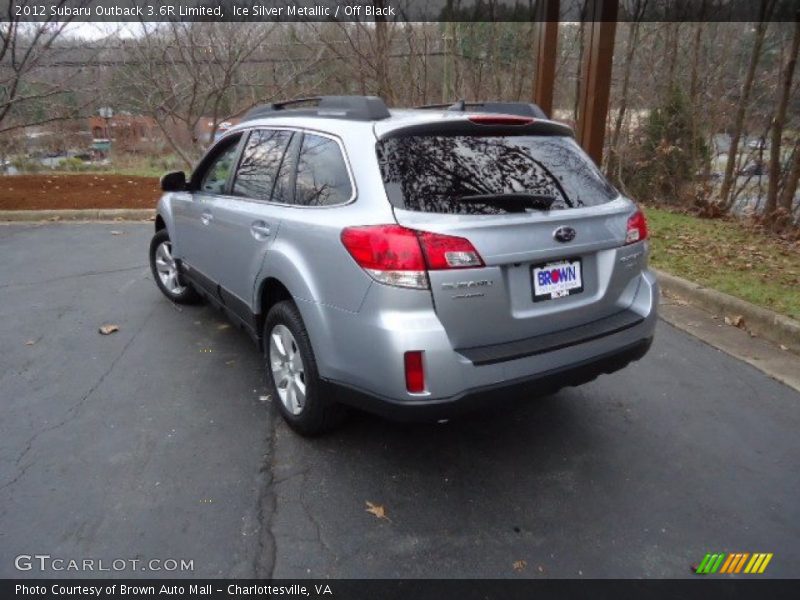Ice Silver Metallic / Off Black 2012 Subaru Outback 3.6R Limited