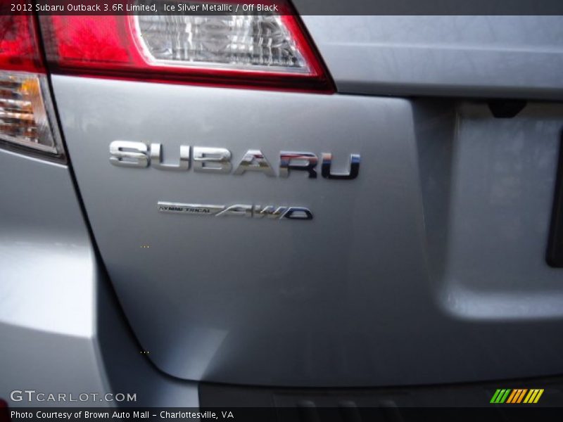 Ice Silver Metallic / Off Black 2012 Subaru Outback 3.6R Limited