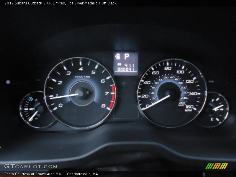  2012 Outback 3.6R Limited 3.6R Limited Gauges
