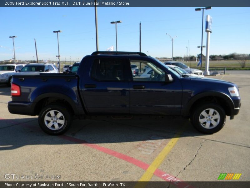 Dark Blue Pearl Metallic / Stone 2008 Ford Explorer Sport Trac XLT