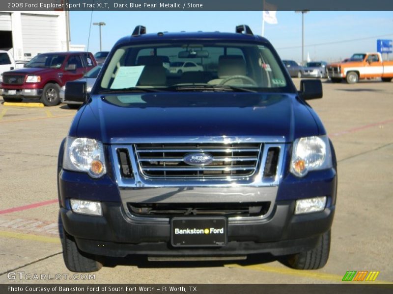 Dark Blue Pearl Metallic / Stone 2008 Ford Explorer Sport Trac XLT