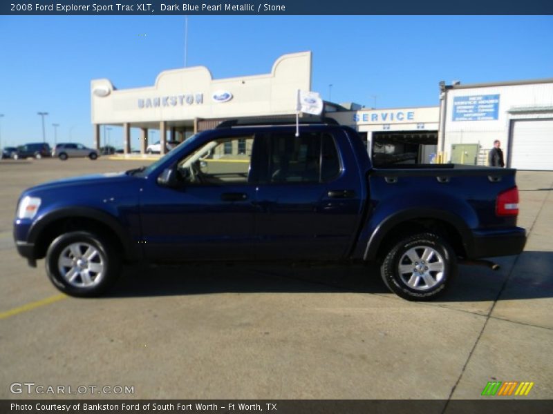 Dark Blue Pearl Metallic / Stone 2008 Ford Explorer Sport Trac XLT