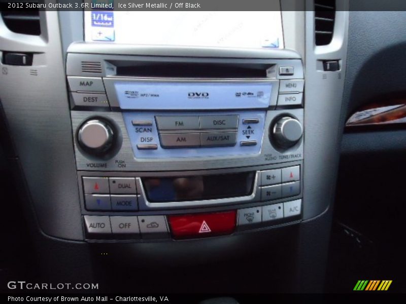 Controls of 2012 Outback 3.6R Limited