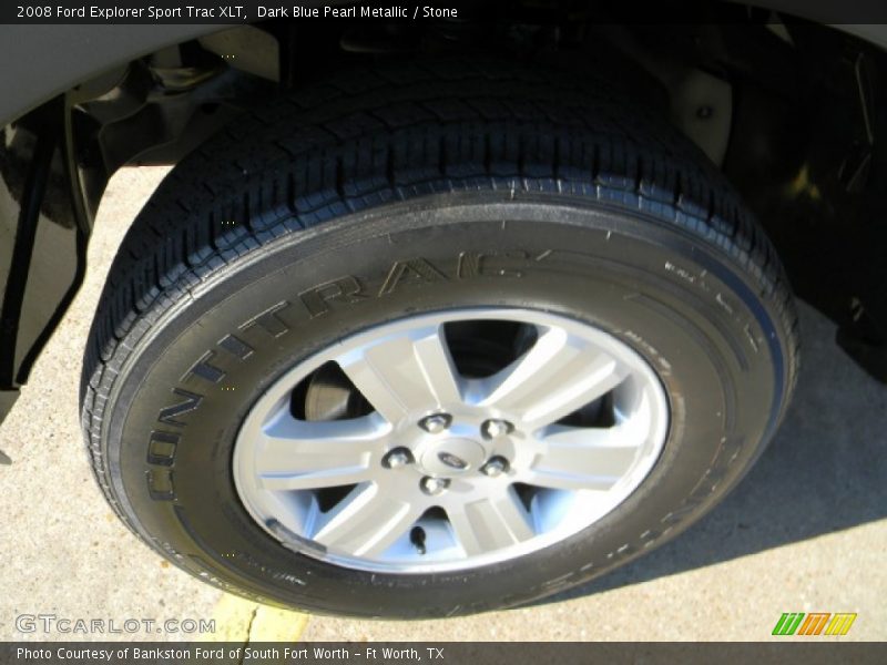 Dark Blue Pearl Metallic / Stone 2008 Ford Explorer Sport Trac XLT