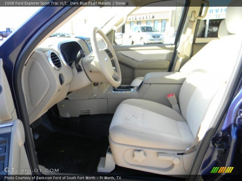 Dark Blue Pearl Metallic / Stone 2008 Ford Explorer Sport Trac XLT
