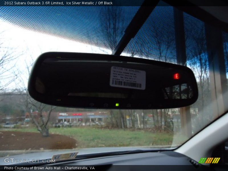 Ice Silver Metallic / Off Black 2012 Subaru Outback 3.6R Limited