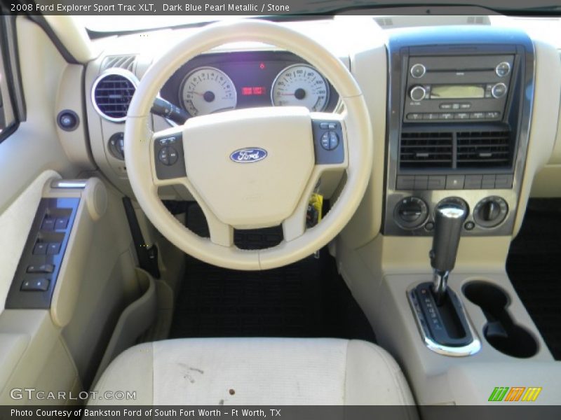 Dark Blue Pearl Metallic / Stone 2008 Ford Explorer Sport Trac XLT