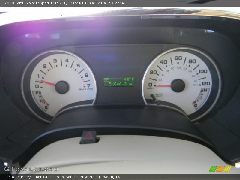 Dark Blue Pearl Metallic / Stone 2008 Ford Explorer Sport Trac XLT