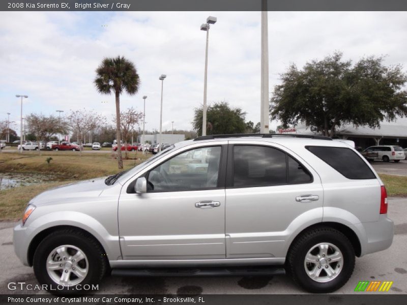 Bright Silver / Gray 2008 Kia Sorento EX