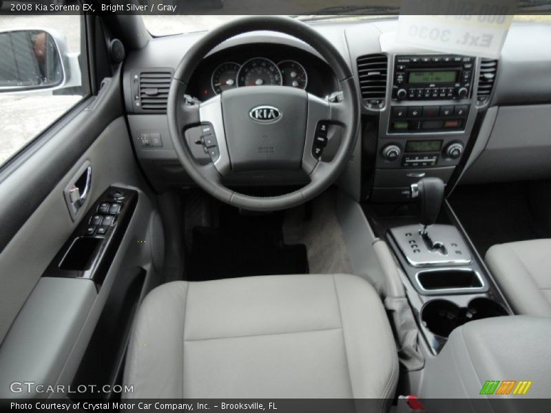 Bright Silver / Gray 2008 Kia Sorento EX
