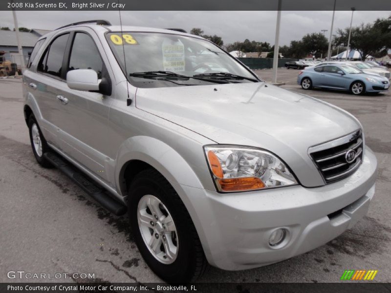 Bright Silver / Gray 2008 Kia Sorento EX