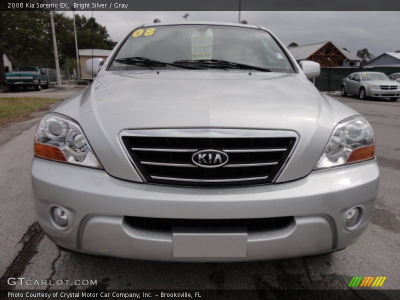 Bright Silver / Gray 2008 Kia Sorento EX
