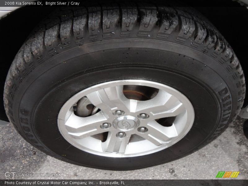 Bright Silver / Gray 2008 Kia Sorento EX