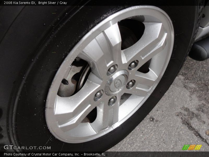 Bright Silver / Gray 2008 Kia Sorento EX