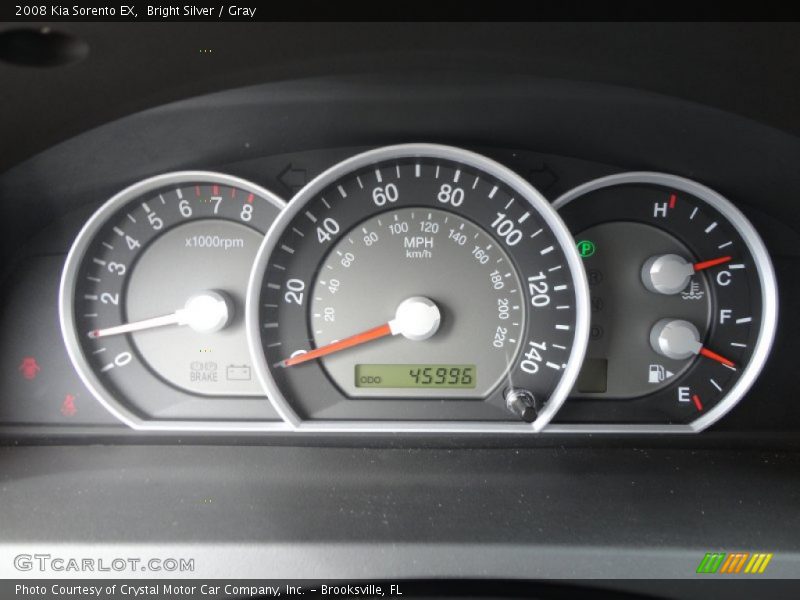 Bright Silver / Gray 2008 Kia Sorento EX