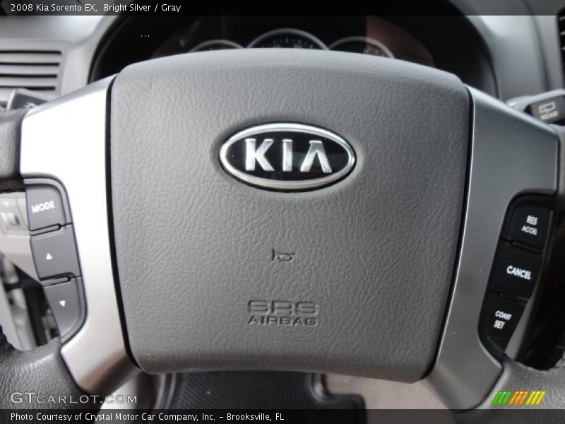 Bright Silver / Gray 2008 Kia Sorento EX