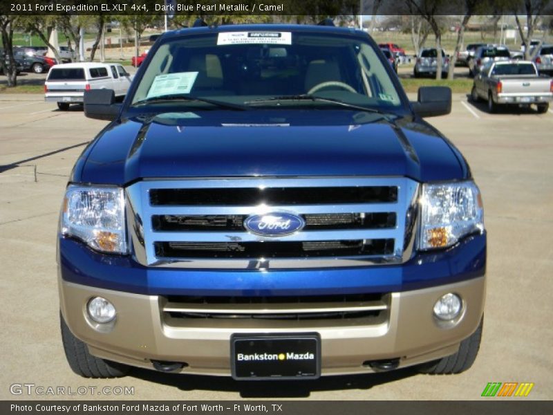 Dark Blue Pearl Metallic / Camel 2011 Ford Expedition EL XLT 4x4